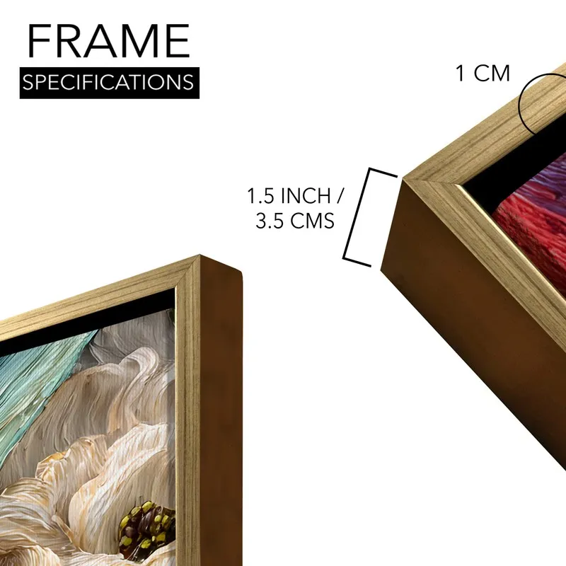 Floral Tapestry Canvas Wall Painting With Frame media 8