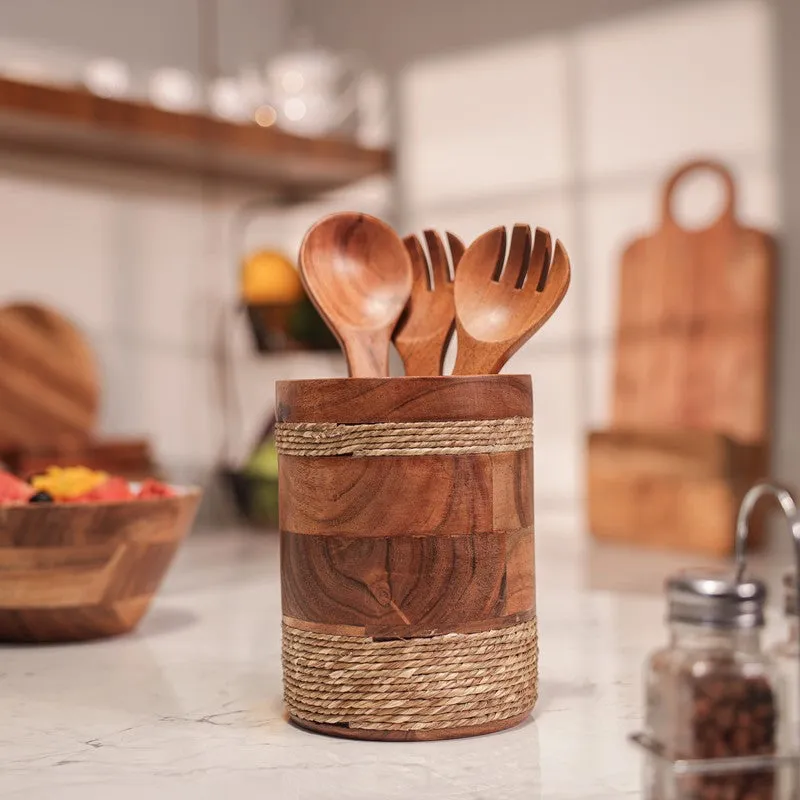 PureTurn Wood Cutlery Stand media 1