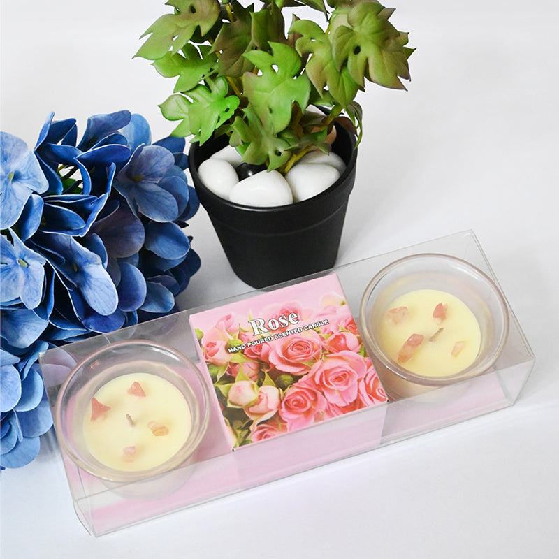 Solvyn Scented Candle (Rose) - Set Of Two media 3