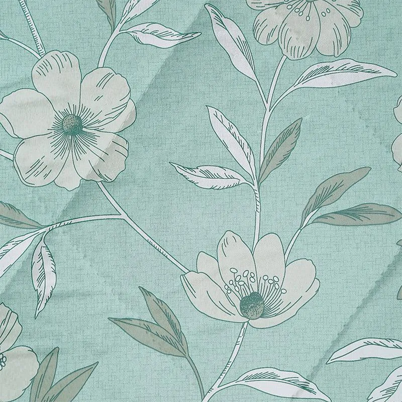 Swayam Aster Floral Cotton Comforter (Green) - 150 GSM media 6
