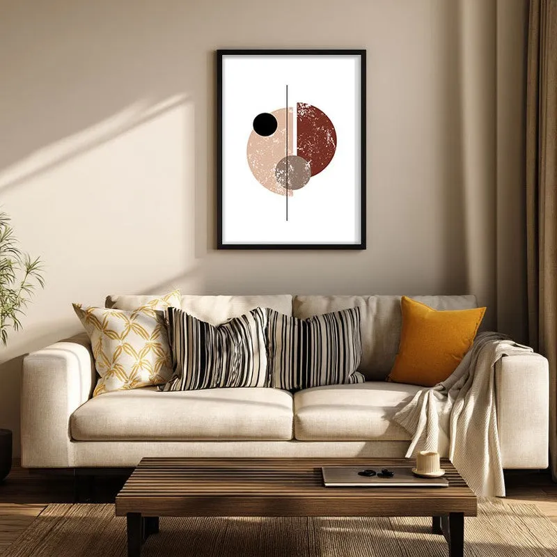 Tectonic Shift Canvas Wall Painting With Black Frame media 1