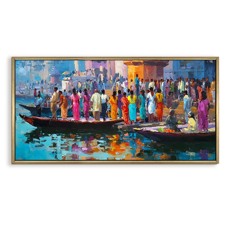 Floating Stories of Banaras Wall Art media 4