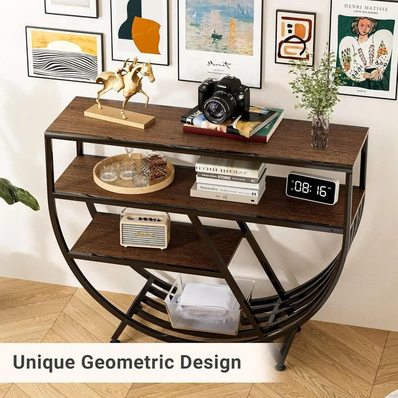 Unique Metal Console Table with Marble Top - Medium media 6