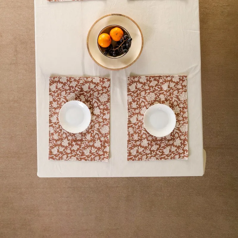 Rustic Indian Canvas Table Mats - Set Of Two media 4