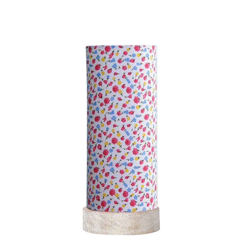 Color Splash Ocra Tower Wooden Table Lamp - Multicolor media 8
