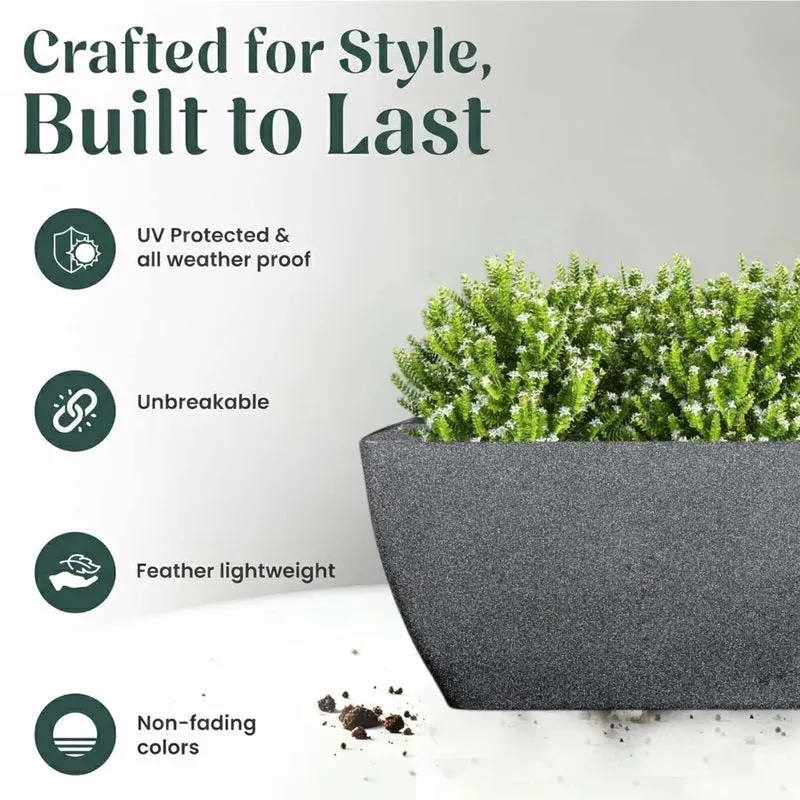 Meadow Glow Planter - Black - 5