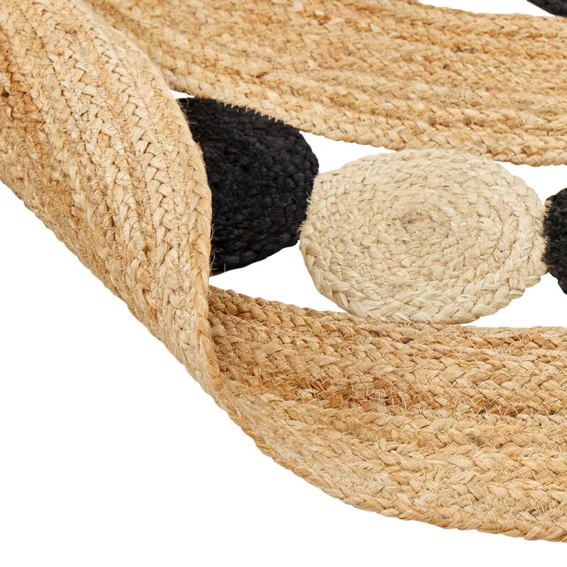 Knot Petals Braided Jute Area Rug media 5