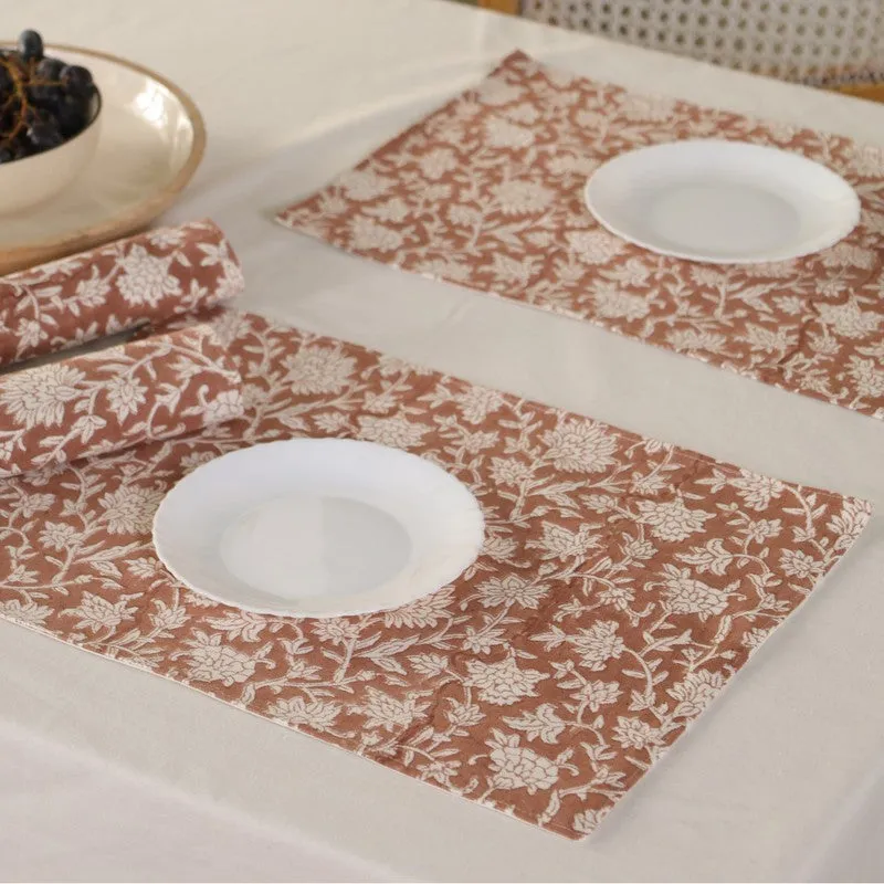 Rustic Indian Canvas Table Mats - Set Of Six media 6