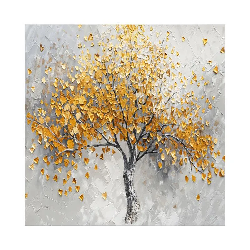 Golden Canopy Poly Canvas Wall Painting media 4