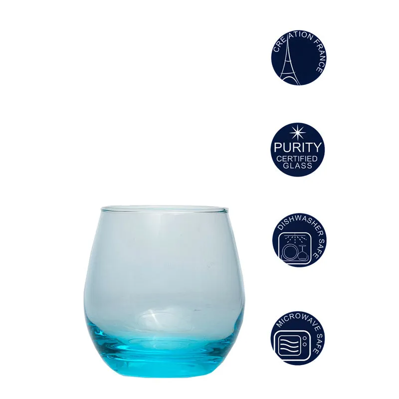 Luminarc Maine Whiskey Glass (320 mL/Sky Blue) - Set Of Six media 5