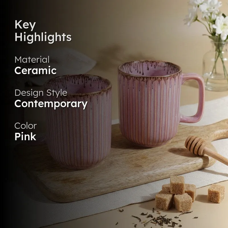 Caffino Ceramic Coffee Mug (330 mL Each) - Set Of Two media 2