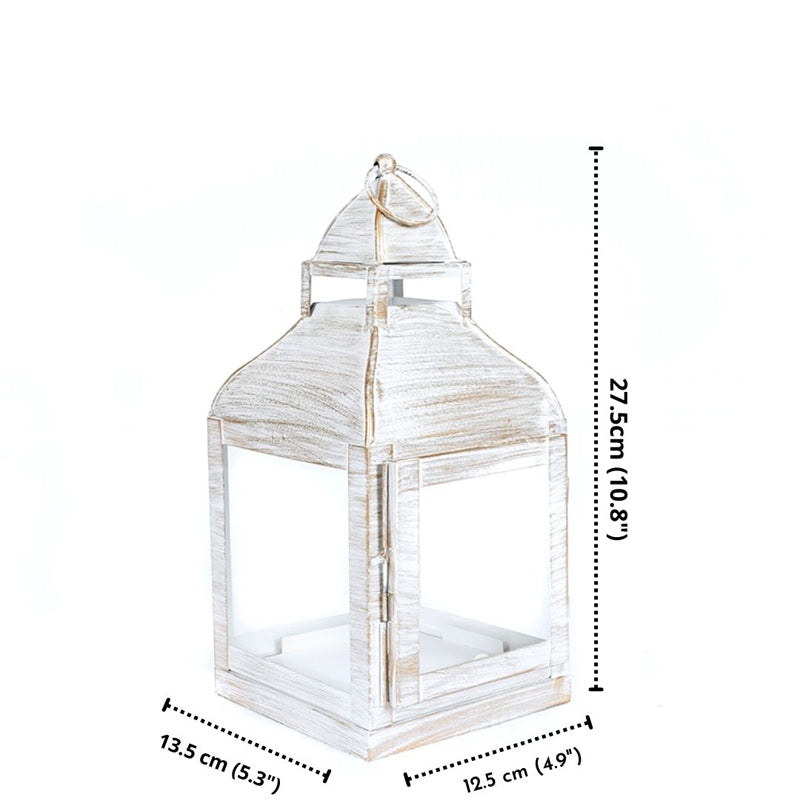 Vilara Lantern Tealight Candle Holder - White media 3