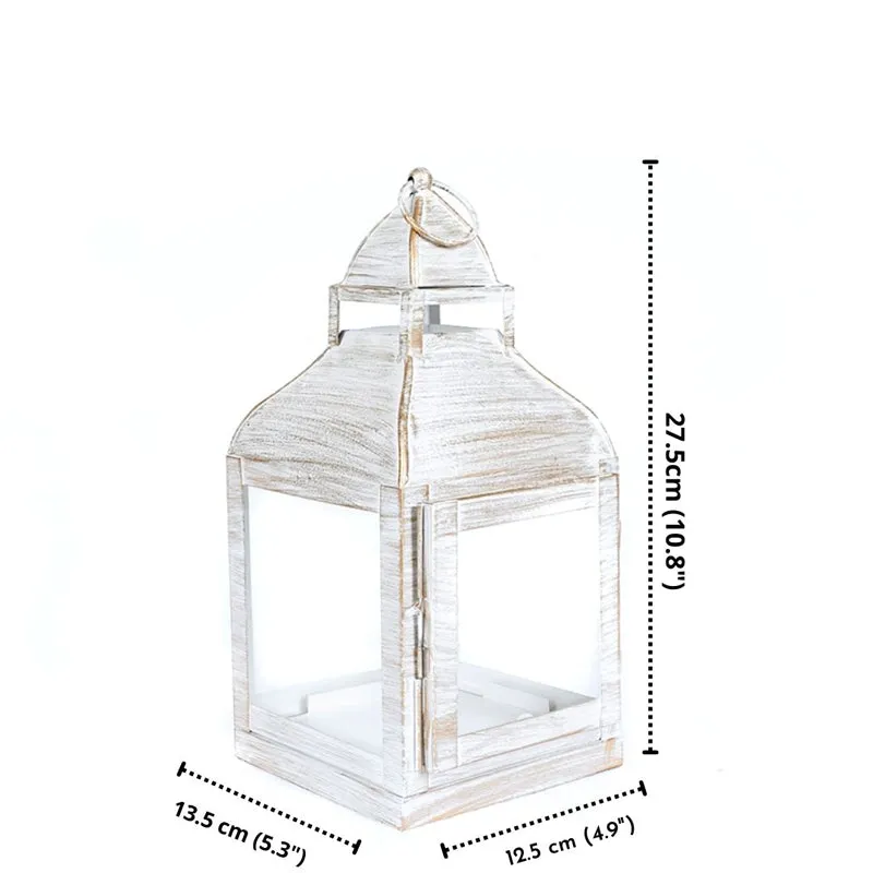 Vilara Lantern Tealight Candle Holder - White media 3