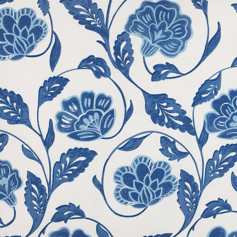 Flora Twine Printed Cushion Cover (Blue) - Set Of Two media 4