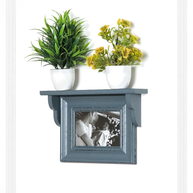 Meso Photo Frame With Wall Shelf - Grey media 3