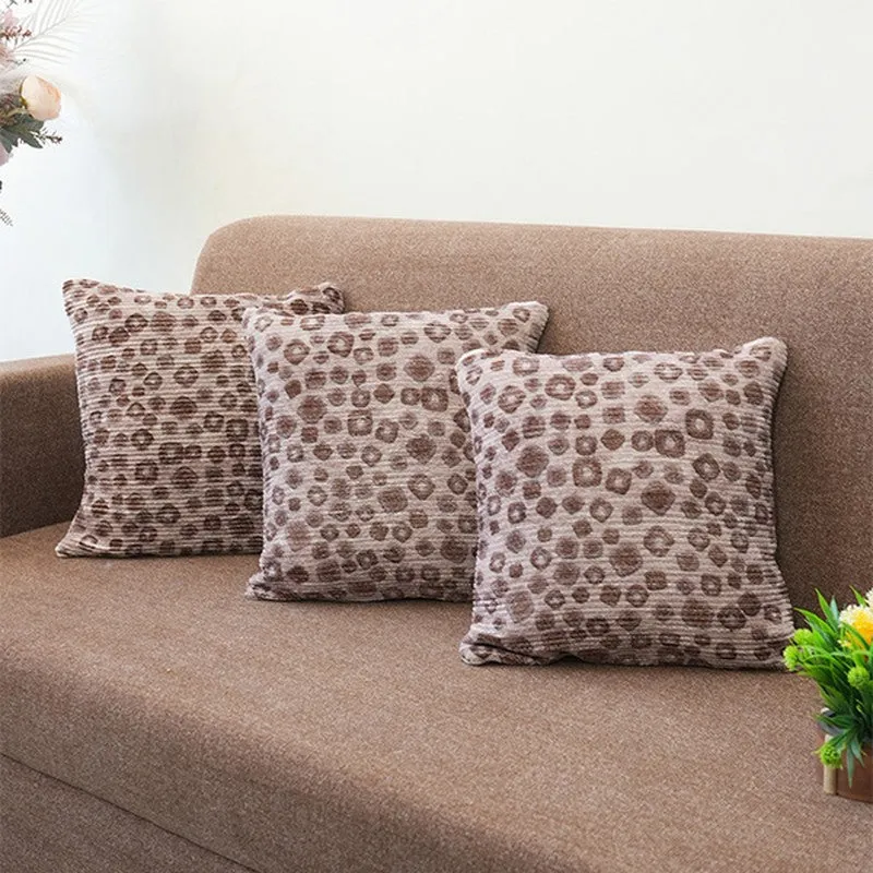 PixelMosaic Cushion Cover (Brown) - Set Of Three media 1
