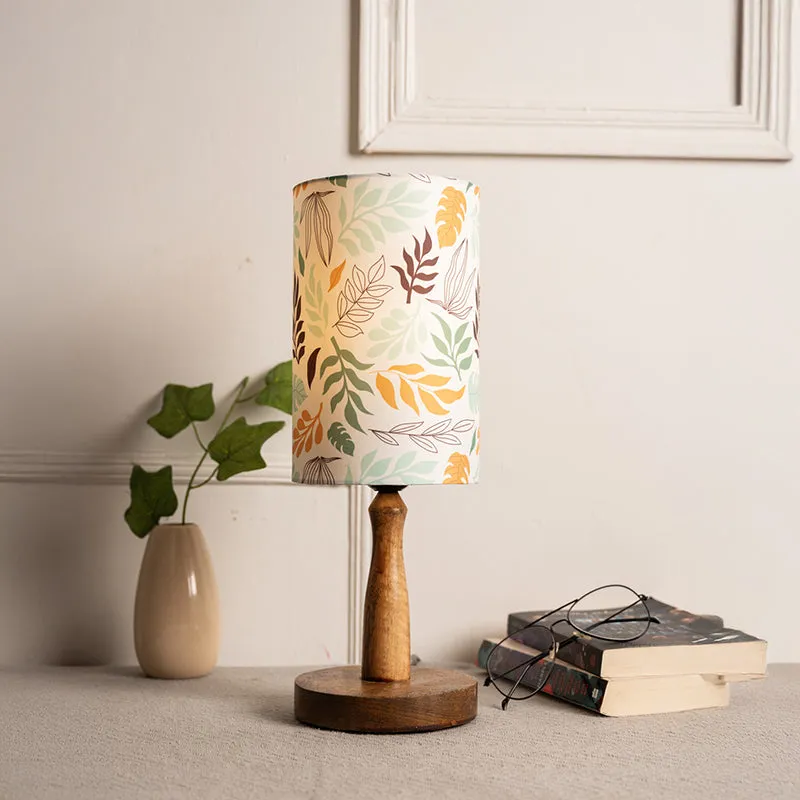 Autumn Fern Fabric Table Lamp - Multicolor media 3
