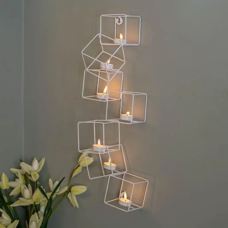 Cubix Candle Holder - White media 1