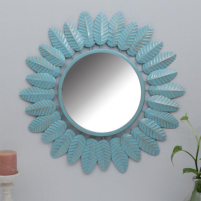 Eleya Bloom Wall Mirror - Blue media 3