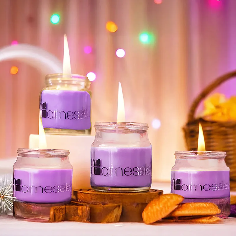 Cenote Scented Candle (Lavender/Purple) - Set Of Four media 1