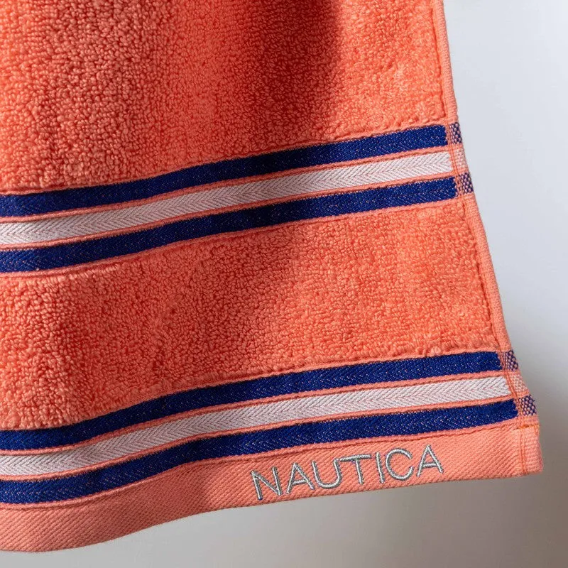 Nautica Dove Dual Down Bath Towel - Coral media 3