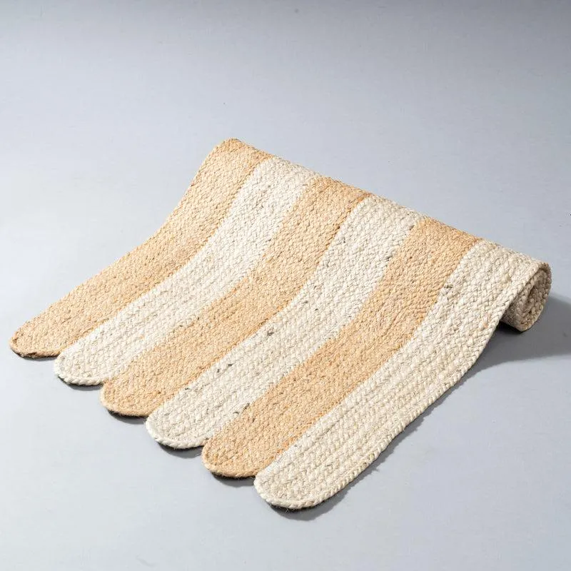 Sirocco Braided Rectangle Cotton Runner Rug media 3