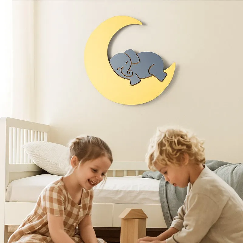 Serene Trunk Battery Operated MDF Wall Lamp - Yellow media 4