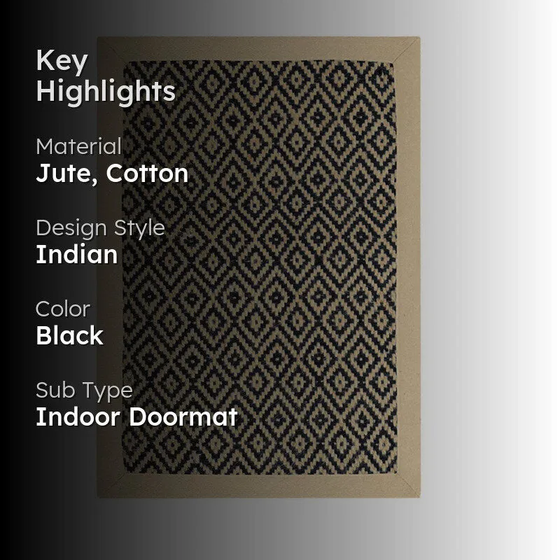TerraTread Anti-Slip Jute Door Mats - Black media 2