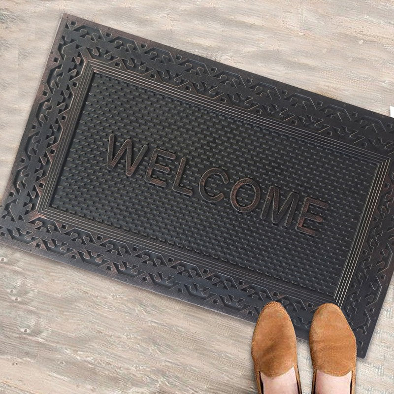 Xilo Abstract Rubber Door Mats - Black media 3
