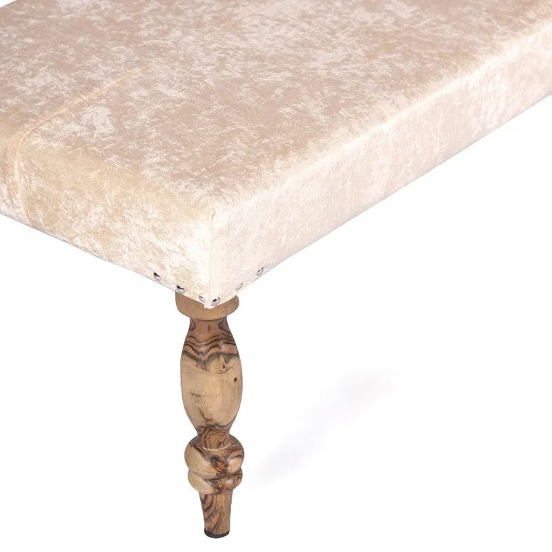 Drion Sheesham Wooden Bench - Beige media 5