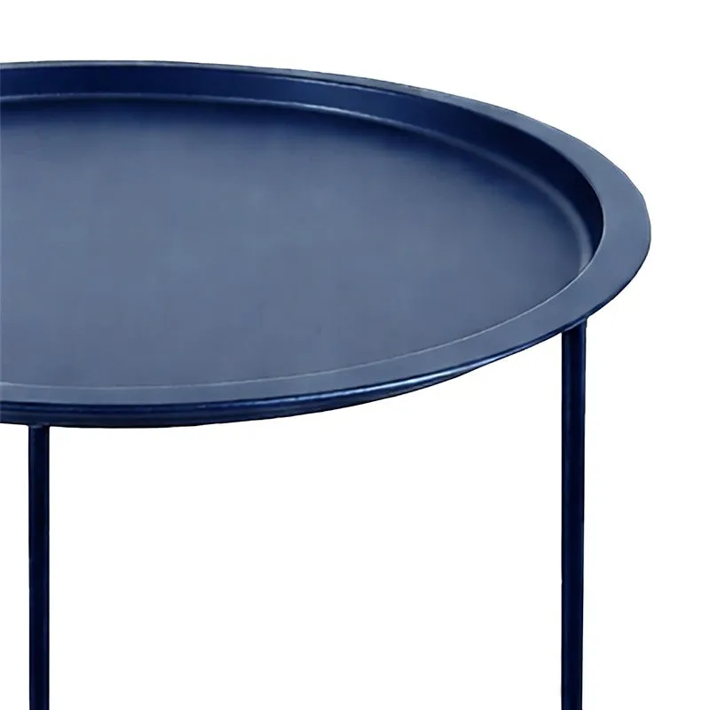 Cedar Metal Side Table - Blue media 7
