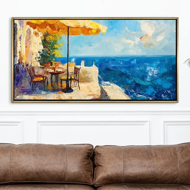 Salted Sunlight Canvas Wall Painting With Frame media 4