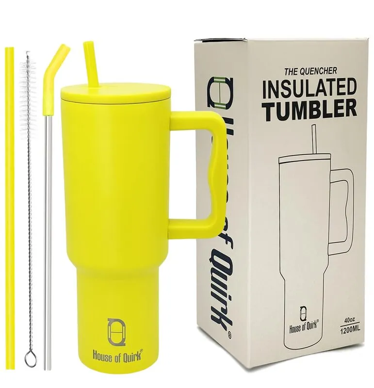 Hydra Boost Stainless Steel Tumbler (1200 ML) - Yellow media 4