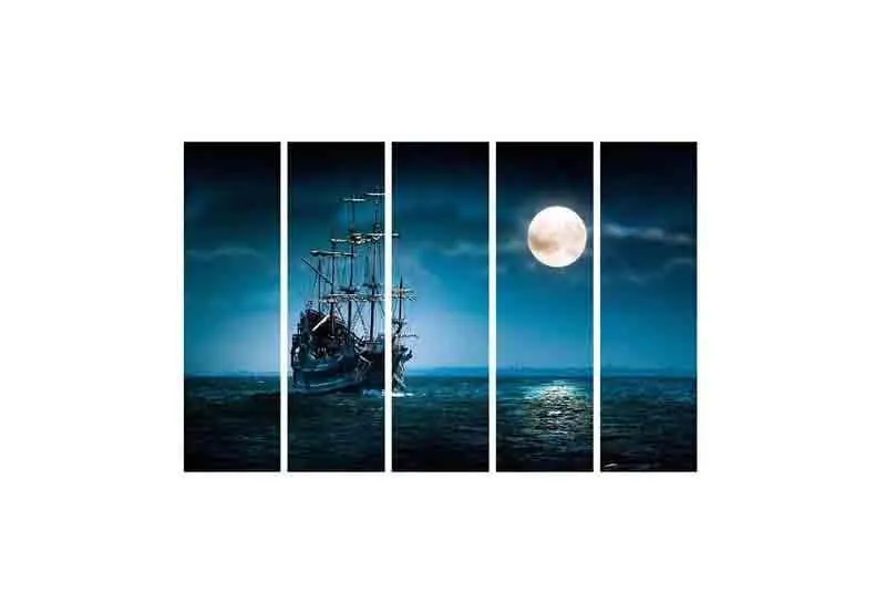 Stormy Night Wall Art - Five Piece Set media 4