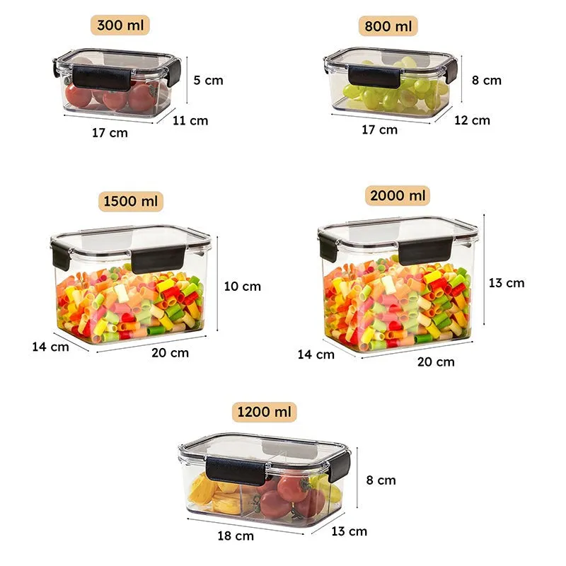 Premium Fresh Lock Airtight Food Storage Plastic Containers - Set of 3 media 11