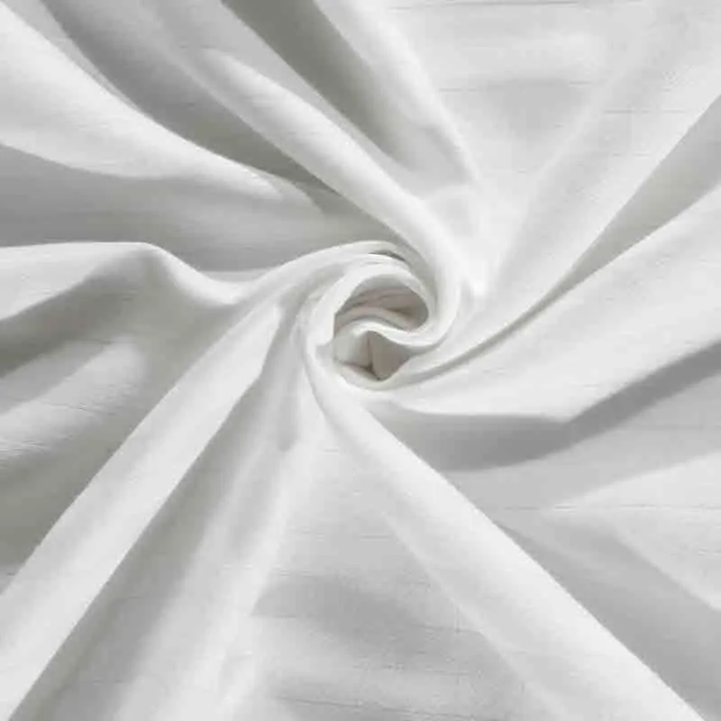 Striped Wonder Bedsheet (White) - 180 GSM media 4