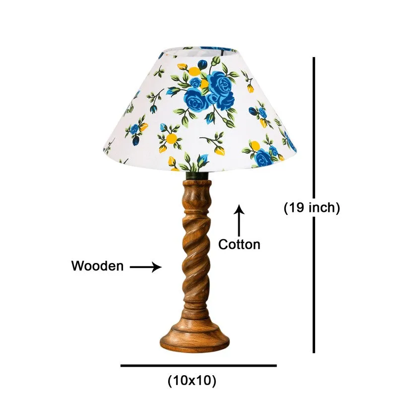 Elvane Evara Wooden Table Lamp - Multicolor media 8
