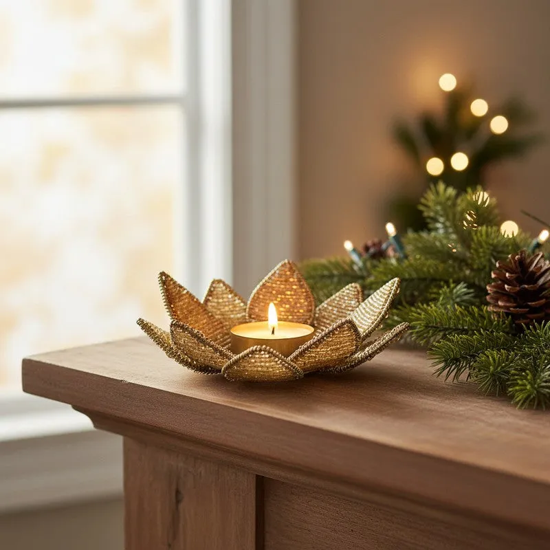Enchanted Flower Tea Light Candle Holder media 3
