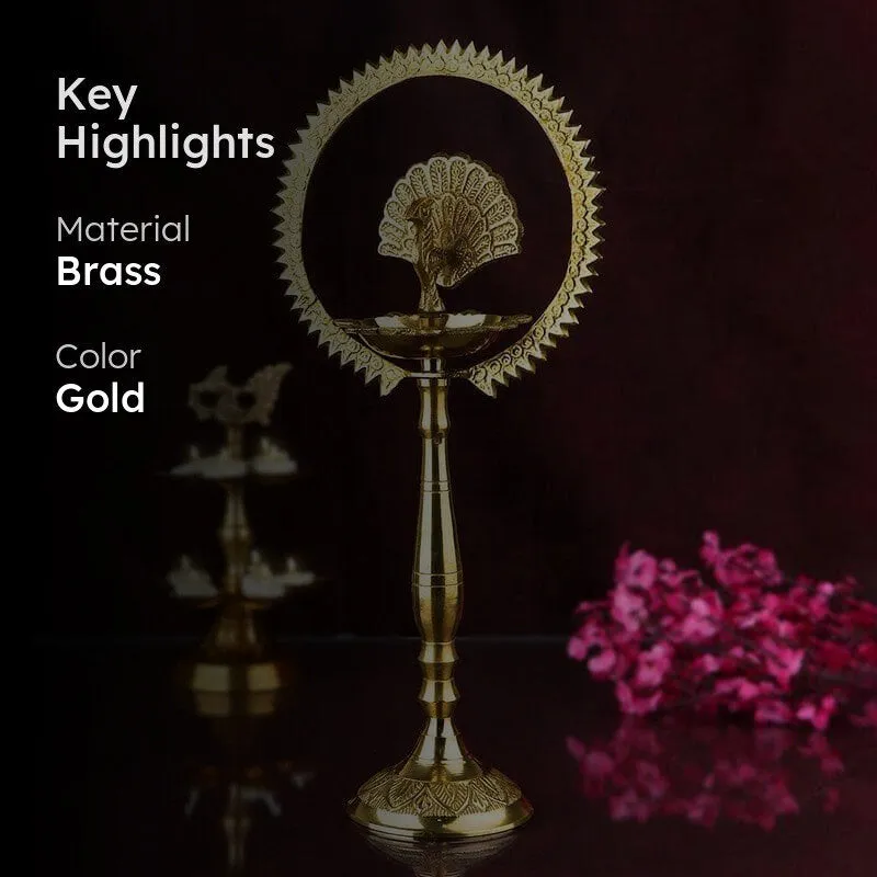 Divine Aura Brass Lamp - Large media 2