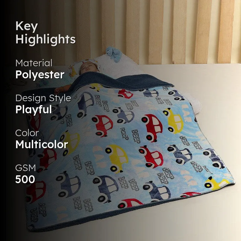 Monte Carlo Car Cuddle Kids Blanket - 500 GSM media 2