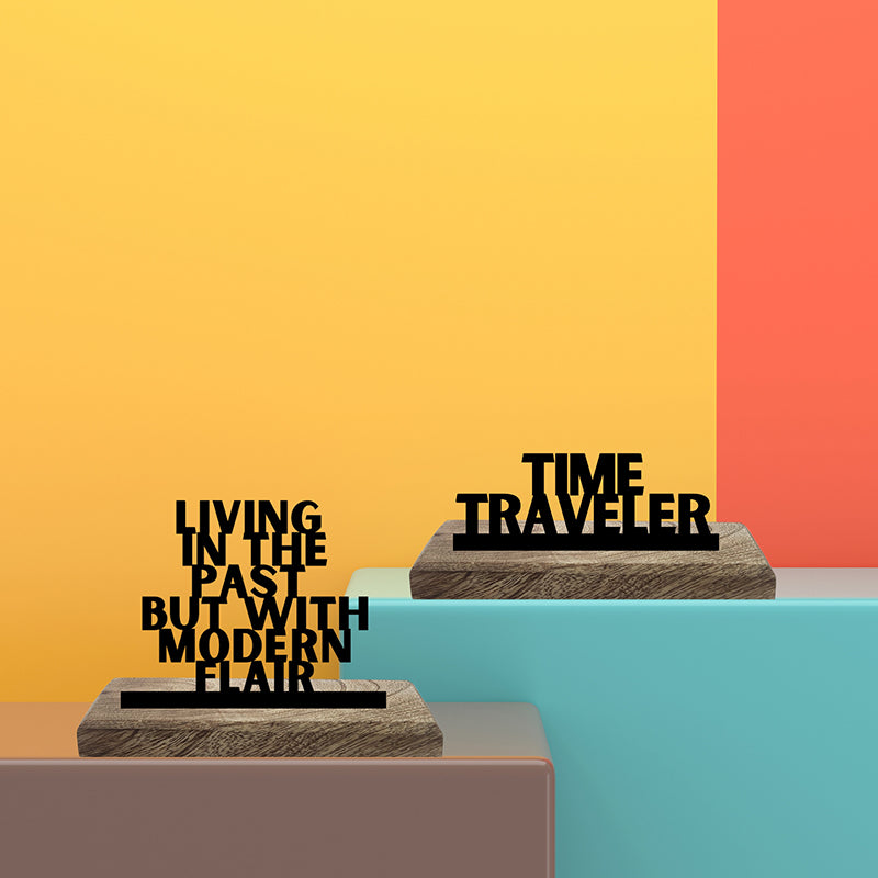 Time Traveler Showpiece - Set Of Two