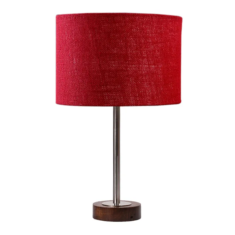 Sienna I Rodin Wooden Table Lamp - Maroon,Silver,Brown media 4