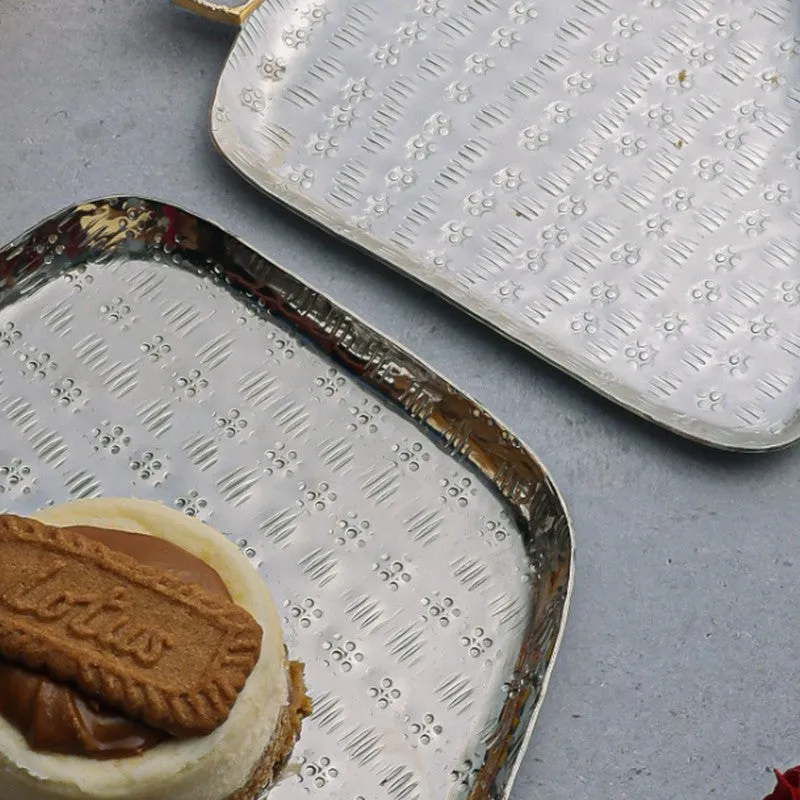 Aurora Platter (Silver,White) - Set of Two media 5