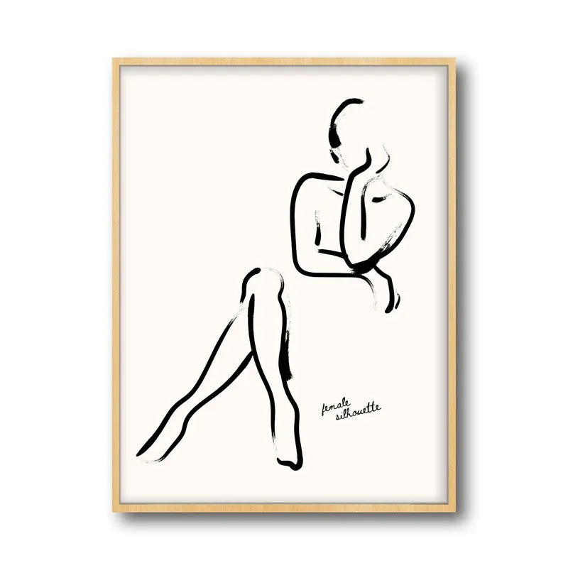 Unfolded Ease Canvas Wall Painting With Brown Frame media 3