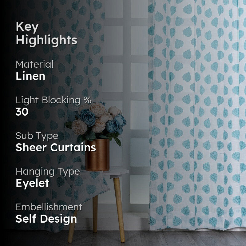 Orivra Designer Floral Curtain - Set Of Two media 2