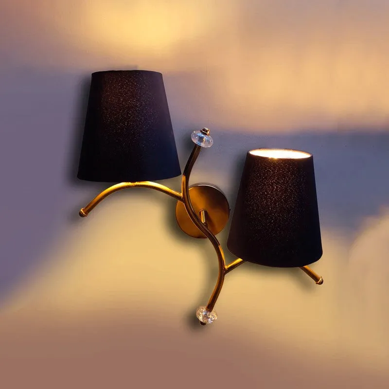 GlowStem Twin Cotton Wall Lamp - Black media 6