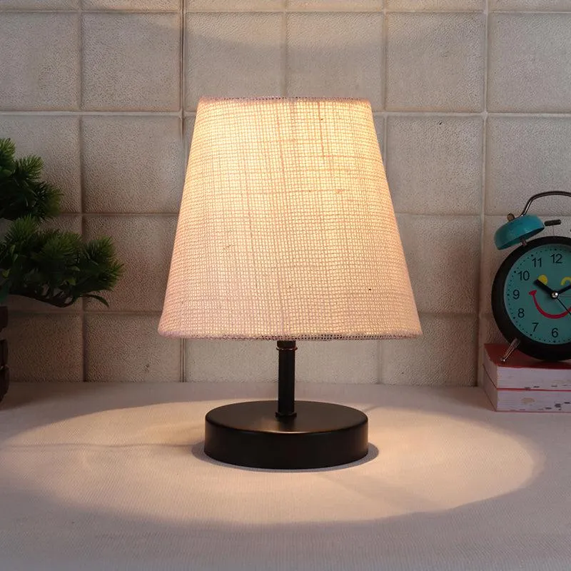 Otravo Jute Table Lamp - White,Black media 1