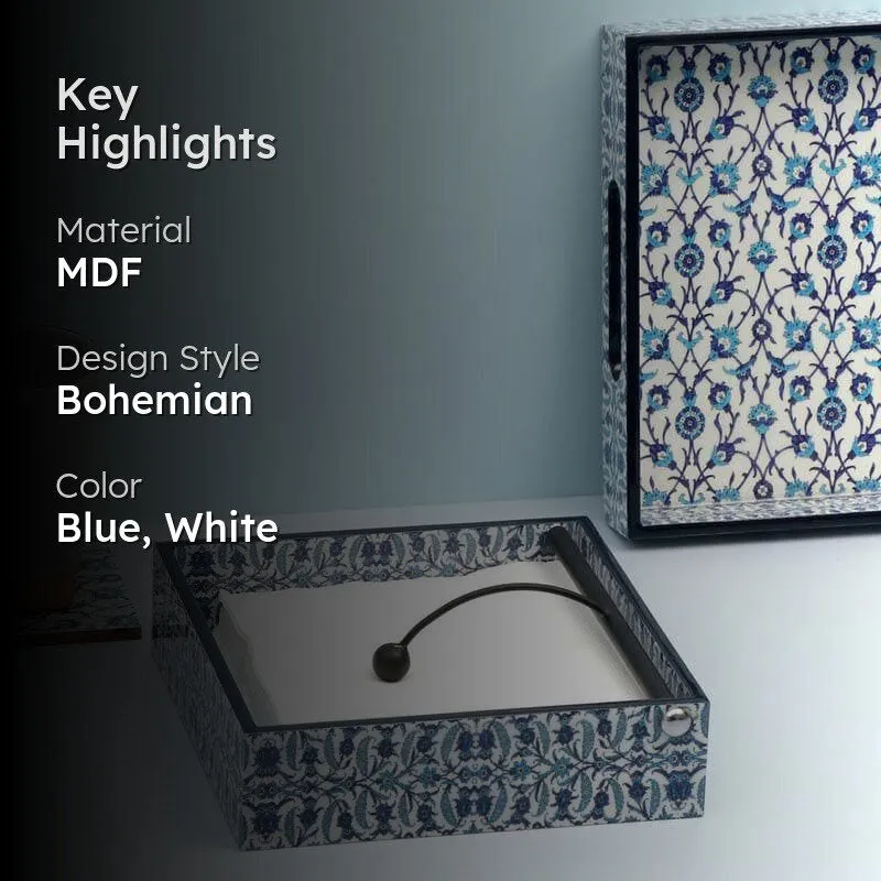 Indigo Florets Tissue Holder media 2