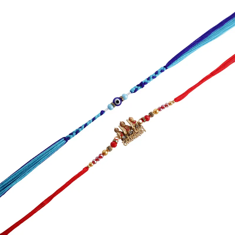 Jai Shri Ram Rakhi with Roli Chawal - Three Piece Set media 6