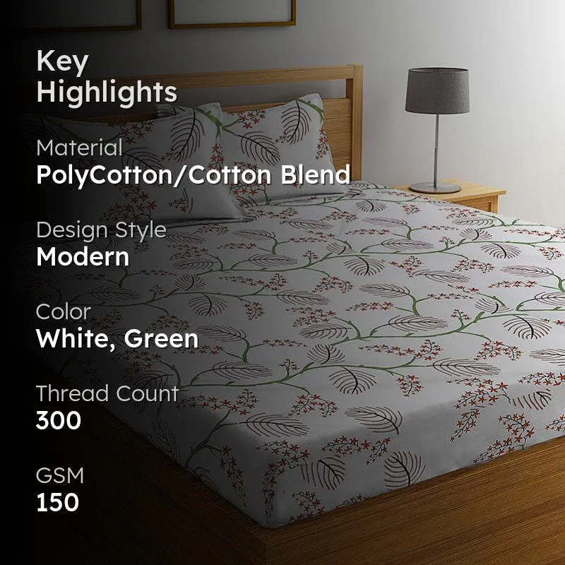 Sienna Vine Bedsheet - 150 GSM media 2